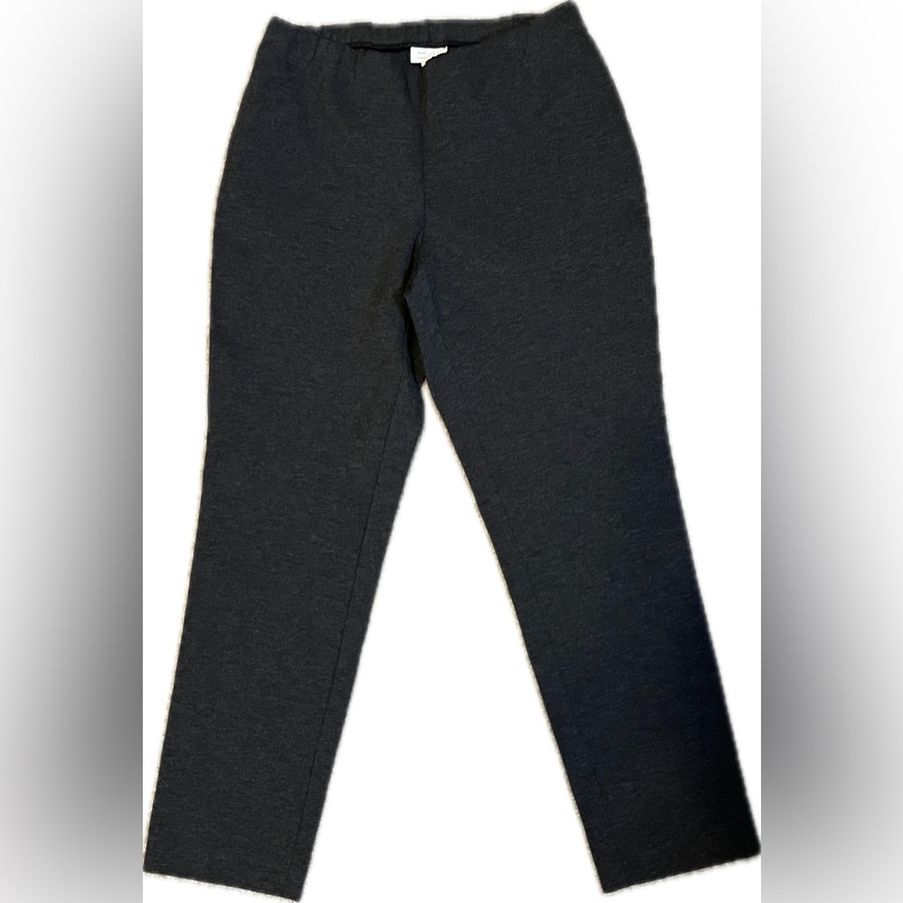 J.Jill Ponte Slim Leg Granite Heather Pants size SP - Picture 3 of 11